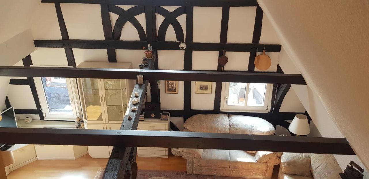 Penthouse Im Historischen Fachwerkhaus Mit Grosser Dachterrasse An Zentralster Lage Boppard Exterior photo